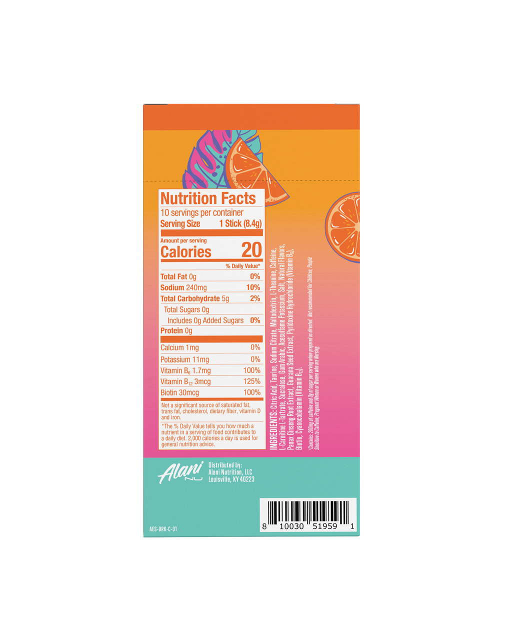 Energy Sticks - Orange Kiss