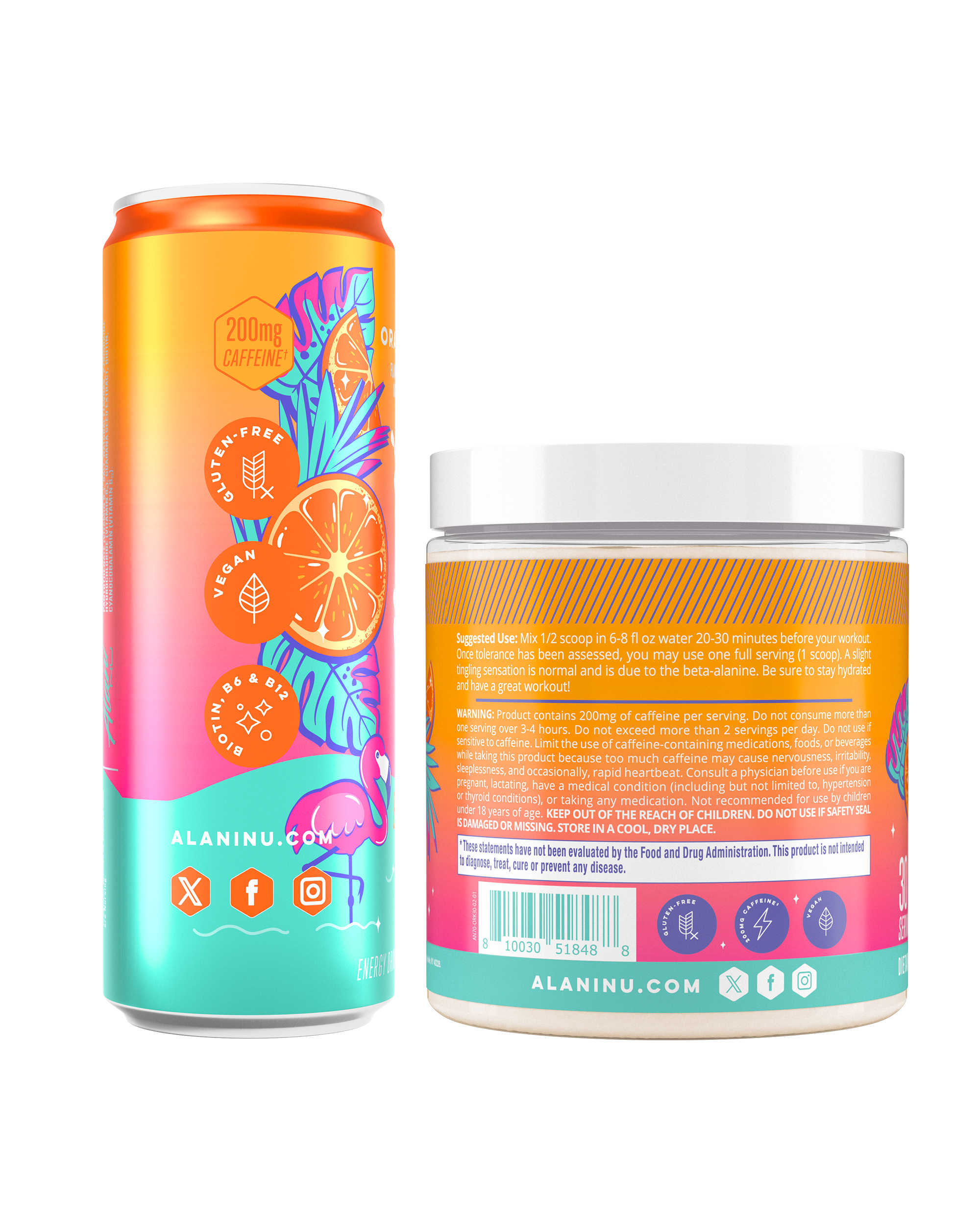 Energy Drink & Pre-Workout - Orange Kiss